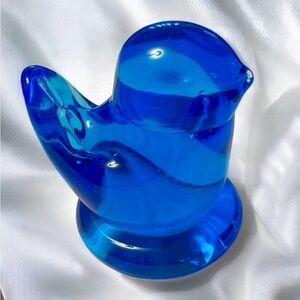 Bluebird of Happiness, Vintage Glass Bluebird by Terra Studios, Made in …